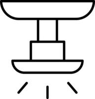 Lamp Line Icon vector