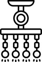 Lamp Line Icon vector