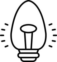 Light Bulb Line Icon vector