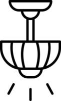 Lamp Line Icon vector