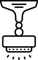 Lamp Line Icon vector