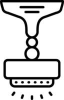 Lamp Line Icon vector