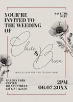 Wedding Invitation Card Template