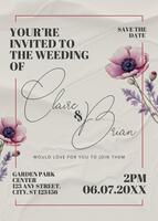 Wedding Invitation Card Template