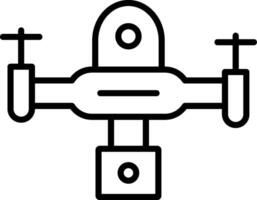 Drone Line Icon vector