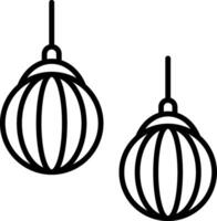 Lamp Line Icon vector