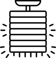 Lamp Line Icon vector