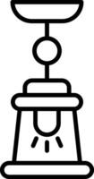 Lamp Line Icon vector