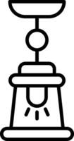 Lamp Line Icon vector