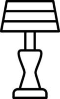 Lamp Line Icon vector