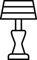 Lamp Line Icon vector