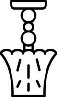 Lamp Line Icon vector