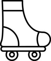 Roller Skate Line Icon vector