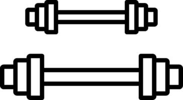 Weightlifting Line Icon vector