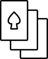 Gambling Line Icon vector