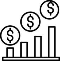 Growth Line Icon vector