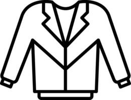 Coat Line Icon vector