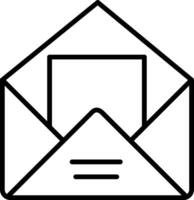 Envelope Line Icon vector