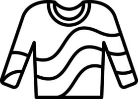 Jumper Line Icon vector