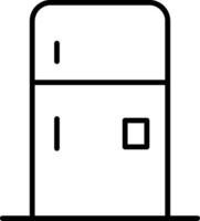 Fridge Line Icon vector