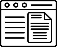 Document Line Icon vector