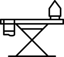 hierro tablero línea icono vector