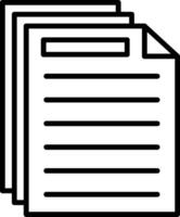 Document Line Icon vector