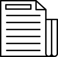 Document Files Line Icon vector