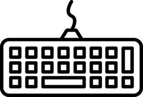 Keybord Line Icon vector