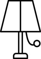 Lamp Line Icon vector