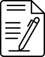 Document Line Icon vector