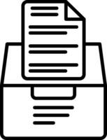 Document File Line Icon vector