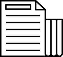 Documents Line Icon vector