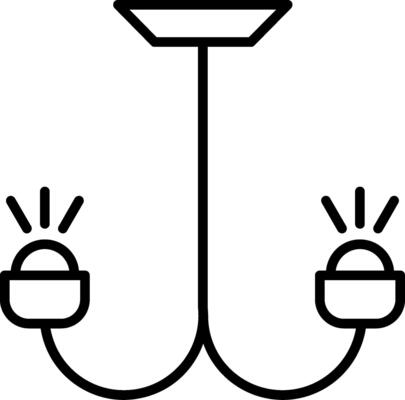 Chandelier Line Icon