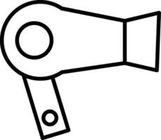 Hairdryer Line Icon vector