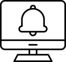 Computer Line Icon vector