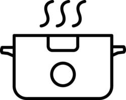 Boiling Line Icon vector