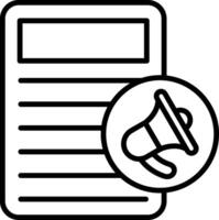 Document Line Icon vector