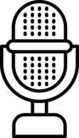 Microphone Line Icon vector