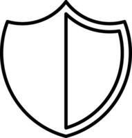 Shield Line Icon vector