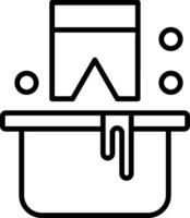 Washing Clothes Line Icon vector