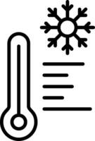 Cold Line Icon vector