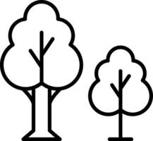 Trees Line Icon vector