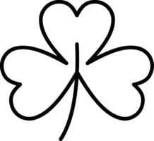 Clover Line Icon vector