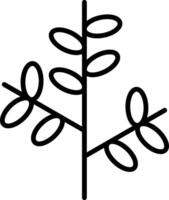 Willow Line Icon vector