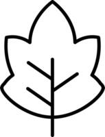 Leaf Line Icon vector