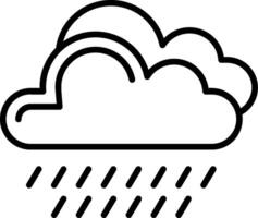 Rain Line Icon vector