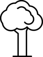 Tree Line Icon vector