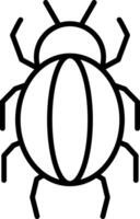 Spider Line Icon vector