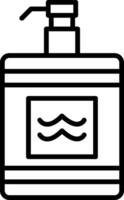 After Shave Line Icon vector